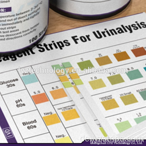 medizinischer Diabetes-Urin-Diagnosestreifen Urintest URS-4B